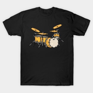 Pixel Custom Jazz Drums T-Shirt